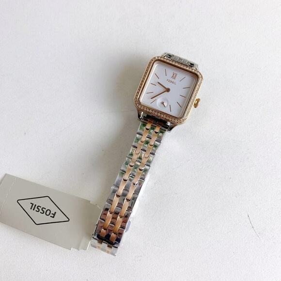 NWT Fossil BQ3907 Colleen Three-Hand Two-Tone Stainless Steel Watch - Picture 4 of 9